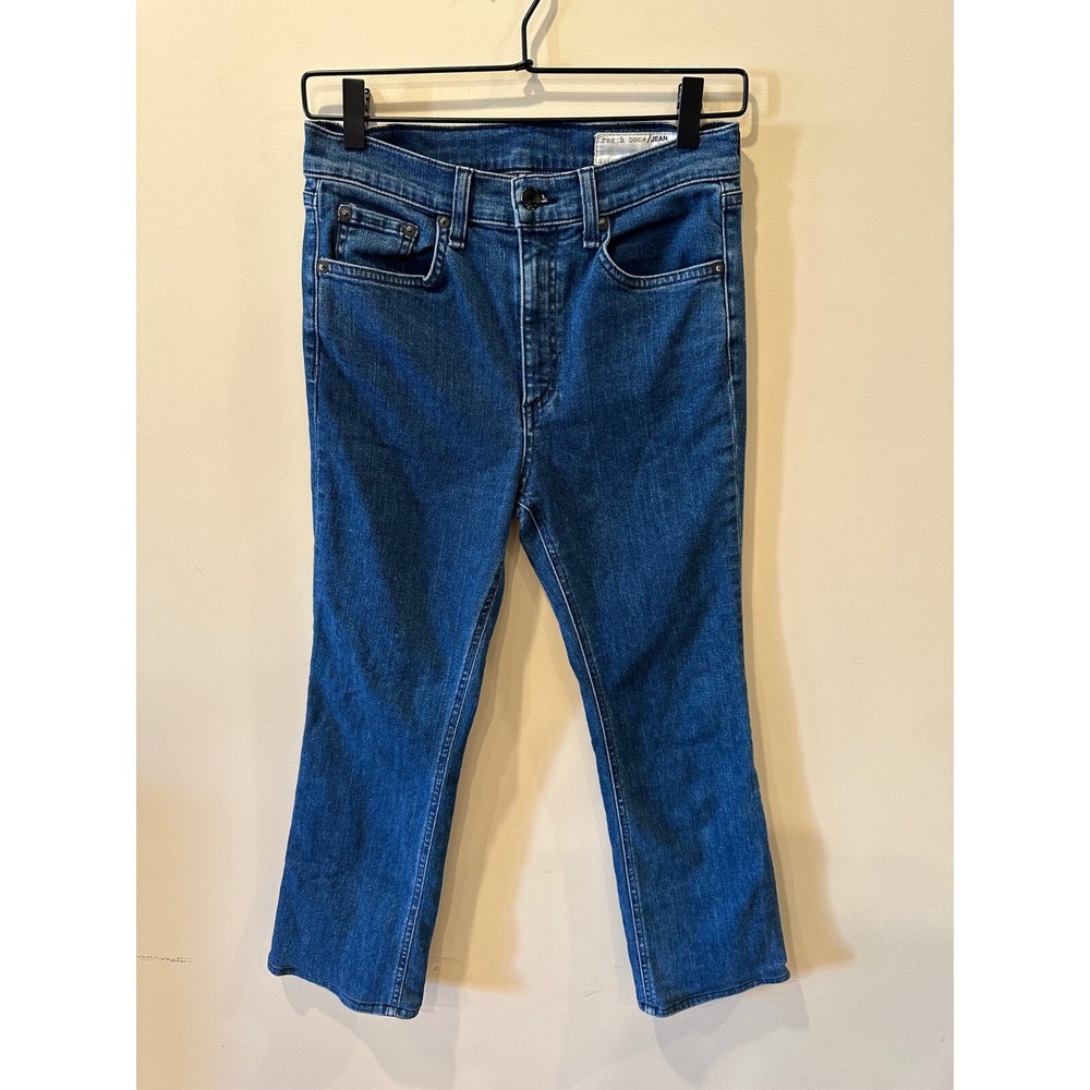 Rag & Bone Hi-Rise Bootcut‎ Jeans Sz 27 Denim Classic & Comfortable Fit Luxury